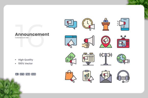 Announcement Color Graphics for Modern Branding