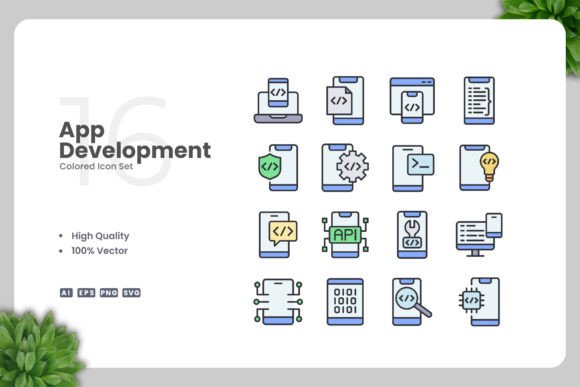 App Development Color Icons
