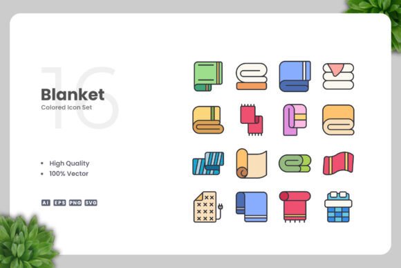 Blanket Color Icons Graphics