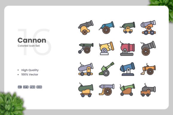 Cannon Color Icons Graphics