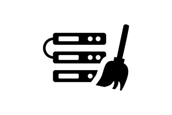 Clean Server Icon for Graphics and Icons