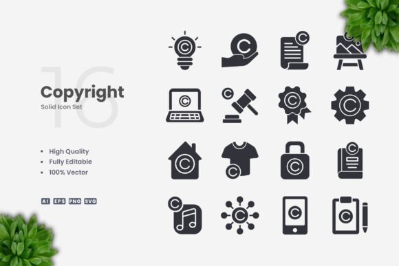 Copyright Solid Icons Graphics for Crafters