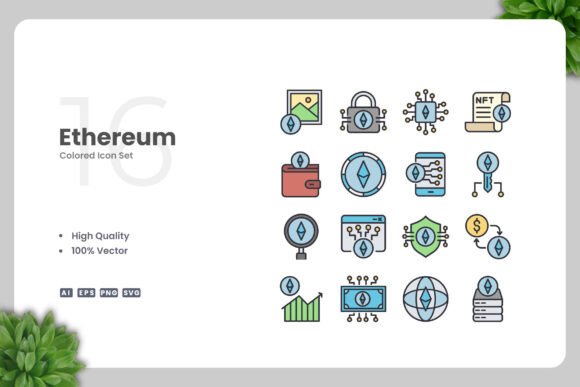 Ethereum Color Graphics for Crafters