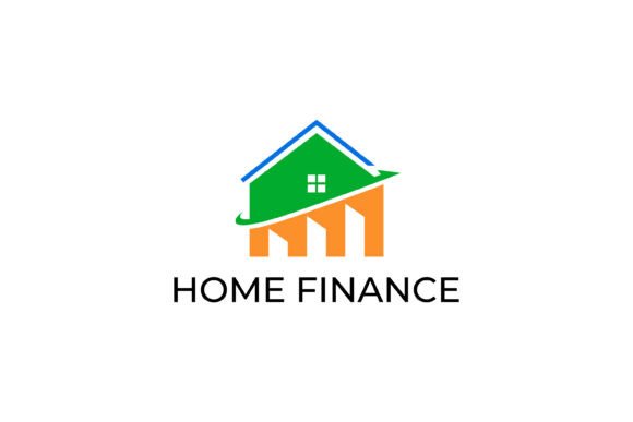 Home Finance Logo Growth Investment Graphics
