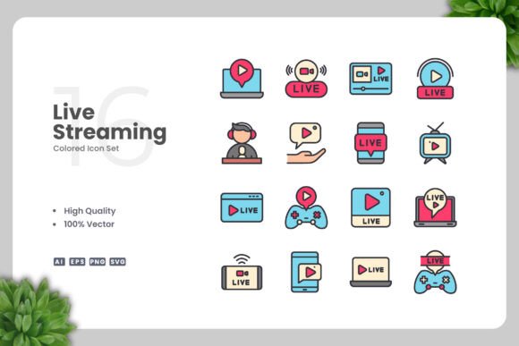 Live Streaming Color Graphics