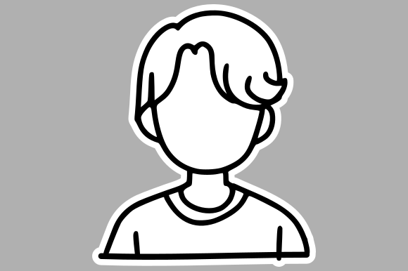 Sketchy Faceless Headshot Graphics for Branding
