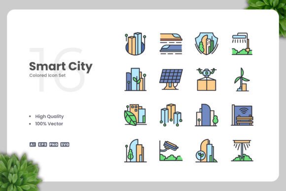 Smart City Graphics for Digital Sellers